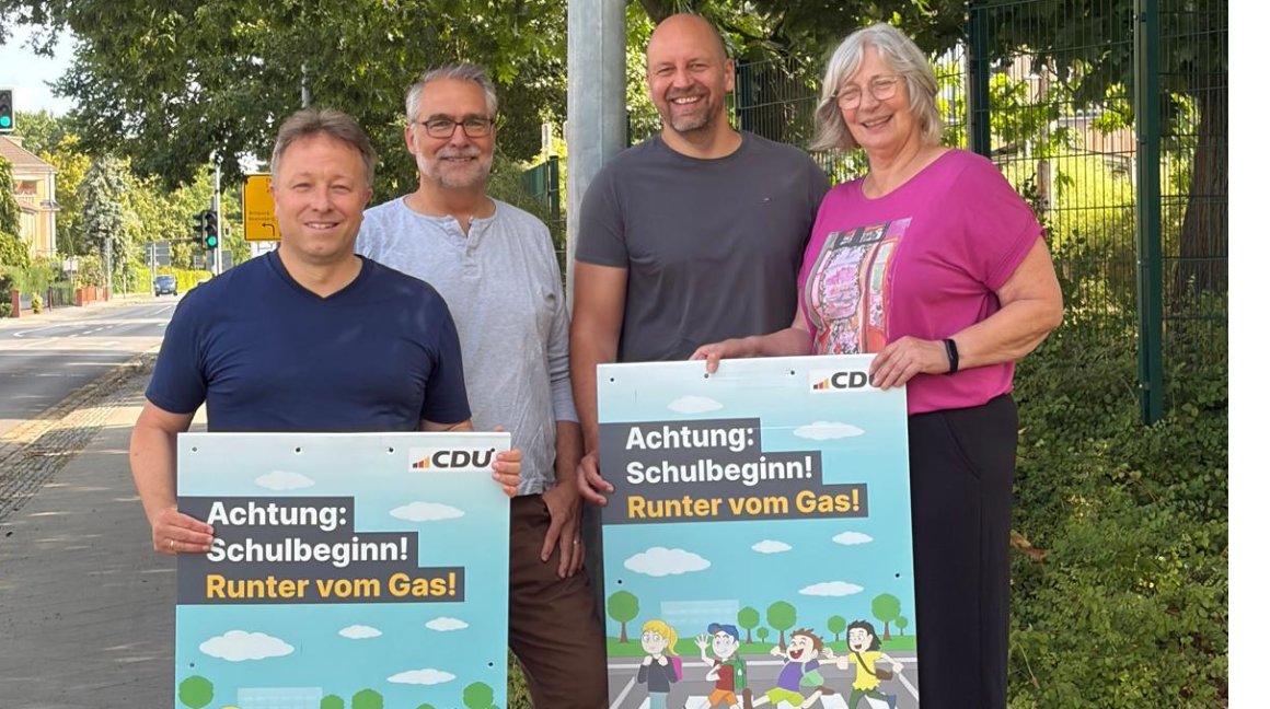 Schulstart Aktion der CDU Neuruppin